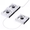 Behuizingsventilator Jonsbo ZK-120W 3in1 A-RGB wit — 120 mm, A-RGB-verlichting