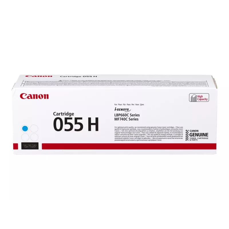 Canon 055H tonercartridge 1 stuk origineel cyaan