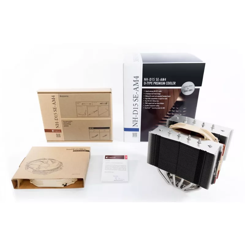 NH-D15 SE-AM4, CPU-koeler bruin/beige, Special Edition voor AMD AM4, 140 mm