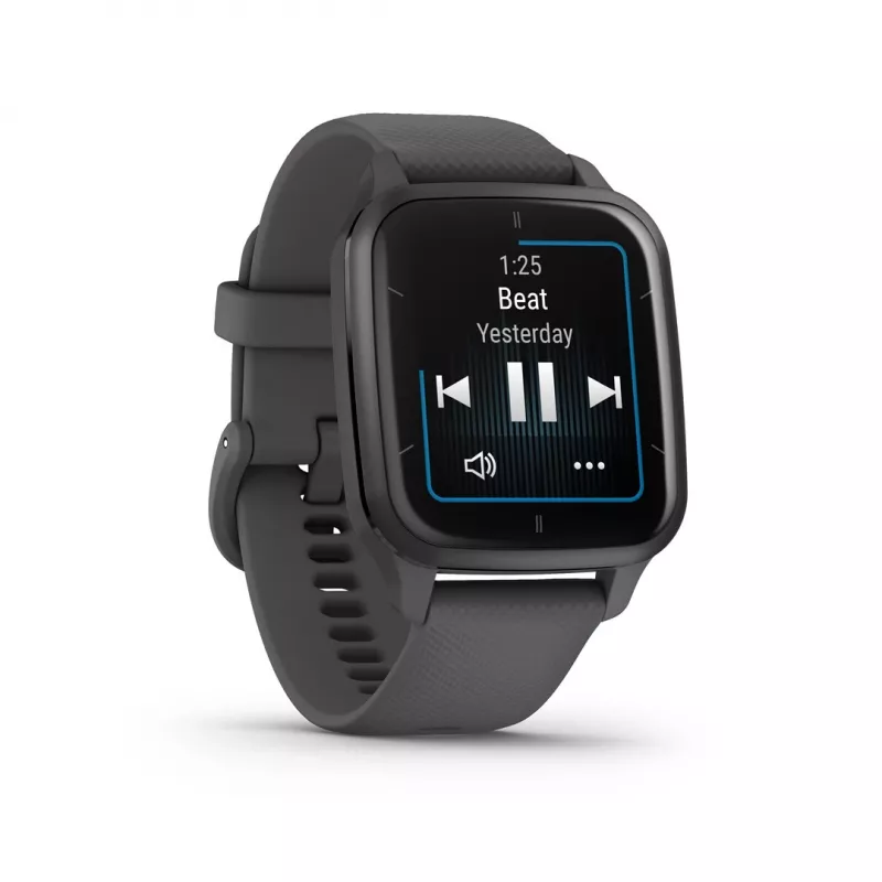Smartwatch GARMIN Venu Sq 2 — 1,4 inch AMOLED, 40 mm behuizing, leigrijs, GPS, SpO2, NFC