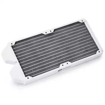 Radiator BitsPower Tarasque II 240S — koper, 240 mm, 120×273,5×24,5 mm, wit