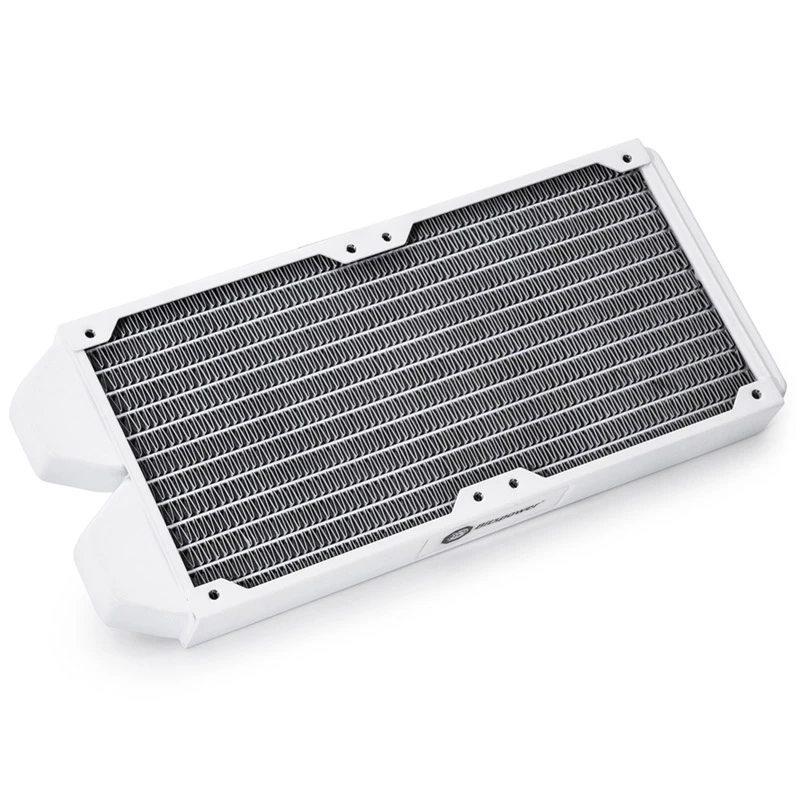 Radiator BitsPower Tarasque II 240S — koper, 240 mm, 120×273,5×24,5 mm, wit