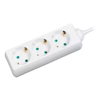 Verlengsnoer LogiLink LPS205 1,4 m 3 AC-stopcontacten wit