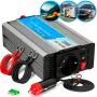 Spanningsomvormer Extralink OPIP-300W 12V 300W zuivere sinus, aluminium behuizing, actieve koeling