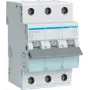Hager MCN313. Nominale stroom: 13 A. Type: C-karakteristiek, aantal modules (max.): 3 modules (MCN313)