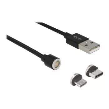 USB-kabel DeLOCK 85723 USB 2.0 1,1 m USB A USB C/Micro-USB B zwart