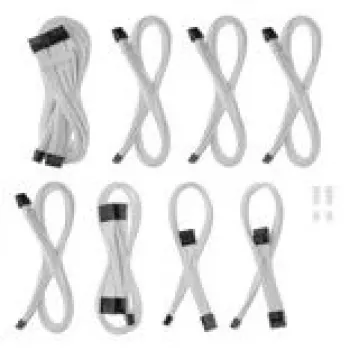 CableMod C-Series Pro ModMesh kabelset voor Corsair RMi, RMx en RM voedingen – wit