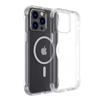 Beschermende transparante magnetische hoes Joyroom JR-14H7 voor iPhone 14 Plus, magnetische bevestiging, transparante behuizing