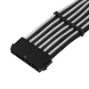 ATX-verlengkabel SILVERSTONE SST-PP07E-MBBW 30 cm zwart/wit