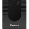 Qoltec Monolith 53775 Line-Interactive UPS, 1200 VA (1,2 kVA) / 720 W, AVR, 4 AC-stopcontacten, zwart