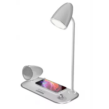Draadloze bureaulader Tellur TLL151371 met bluetooth-luidspreker en bureaulamp
