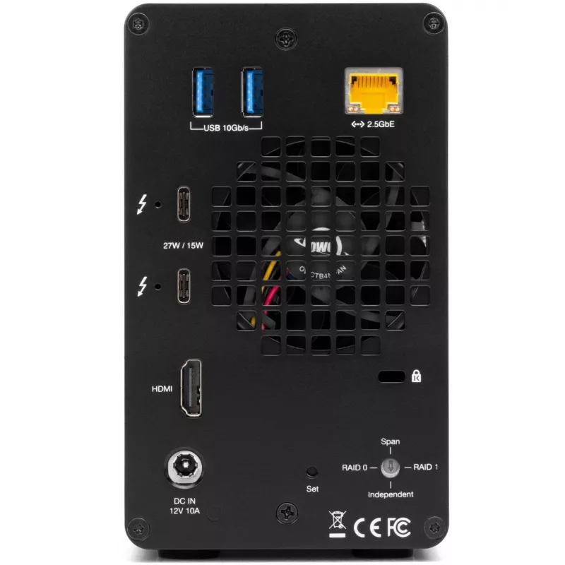 OWC Gemini dual-drive TB3 hardware-RAID-opslag- en dockingbehuizing - Thunderbolt 3 - Thunderbolt