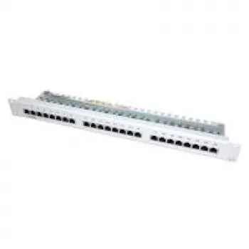 VALUE Cat. 5e 48,30cm (19)-patchpanel, 24P, afgeschermd, lichtgrijs (26.99.0329)