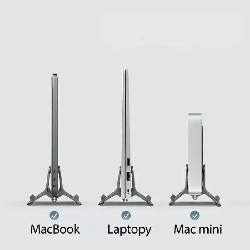 Gravity houderstandaard voor MacBook grijs