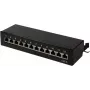 LogiLink patchpaneel 19-inch rackmontage Cat6 STP 16 poorten grijs