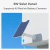 Reolink Argus B330 (BWC2K02SP) wifi-ip-beveiligingscamera op batterij met zonnepaneel, 5 MP 2880x1616, IP65, kleurennachtzicht, voor binnen en buiten, wit