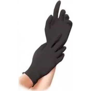Nitril handschoenen poedervrij XL zwart (27008)