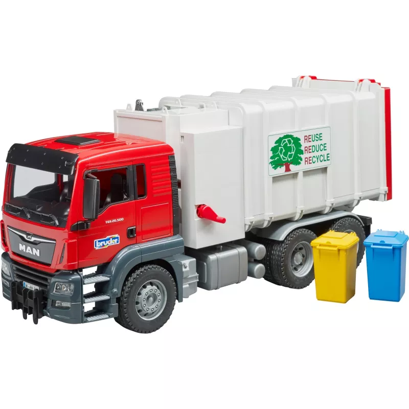 Bruder Man zijlader vuilniswagen 2-4 - leeftijd 5-7