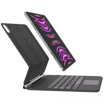Belkin Connect Pro - toetsenbord en foliohoes (beschermhoes) - met magnetische standaard - met touchpad - verlicht - draadloos - Bluetooth - QWERTZ