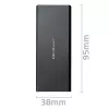 M.2 SATA SSD-behuizing QOLTEC 51854 USB 3.0 gereedschapsloos