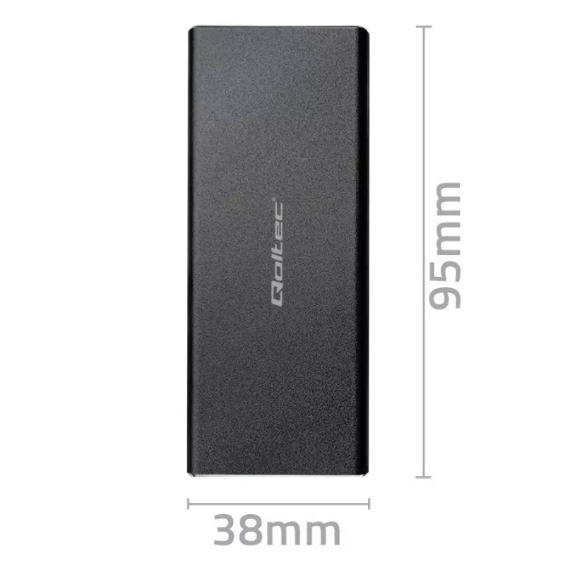 M.2 SATA SSD-behuizing QOLTEC 51854 USB 3.0 gereedschapsloos