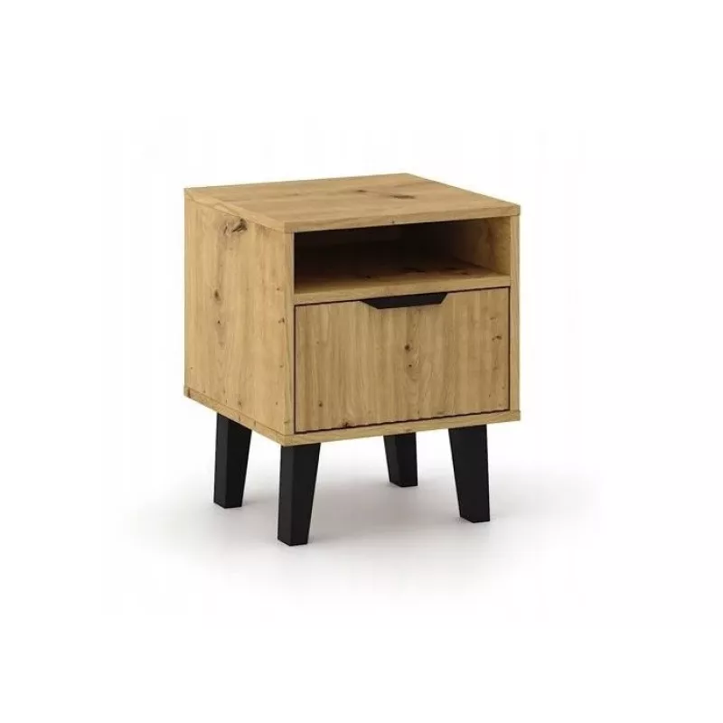 SCANDI 1S slank eiken ARTISAN nachtkastje