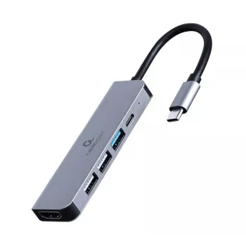 Gembird A-CM-COMBO5-03 USB Type-C 5-in-1 multiport-adapter (hub + HDMI + PD)