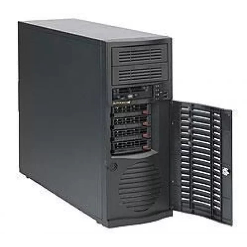 Serverbehuizing Supermicro SuperChassis 733TQ-668B midi tower zwart