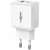 ANSMANN HC218PD - voeding - 18 watt - 3000 mA - PD, QC 3.0 - 2 uitgangspoorten (USB, USB-C) - wit (1001-0111)