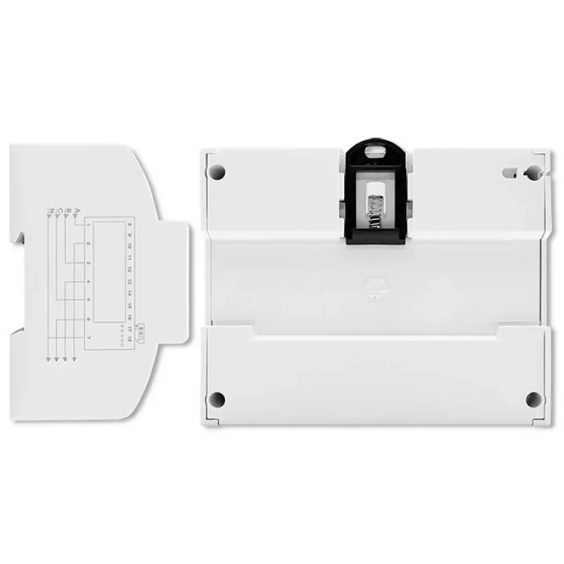 Qoltec driefasige bidirectionele elektronische meter | DIN-rail energieverbruiksmeter | 400V | 100A | LCD | 4P