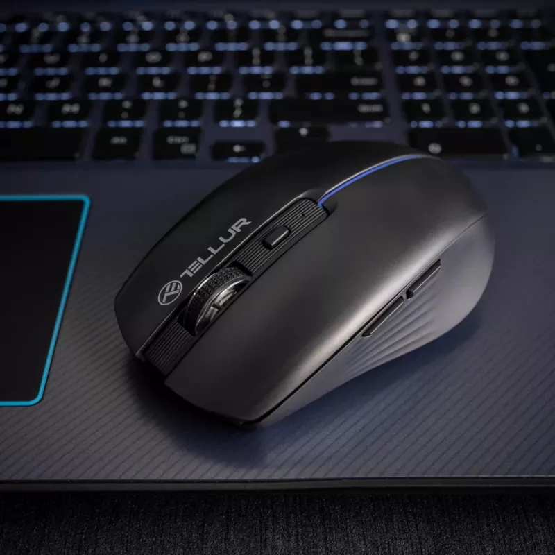 Tellur Silent Click draadloze muis zwart