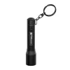 Ledlenser P3R zwarte zaklamp — oplaadbare compacte LED-sleutelhangerlamp