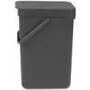 Brabantia afvalemmer Sort & Go 12 l grijs (109805)