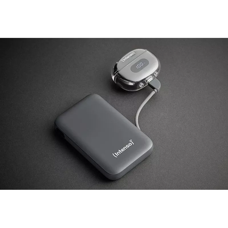 Powerbank USB 10000 mAh/grijs S10000 7333034 Intenso