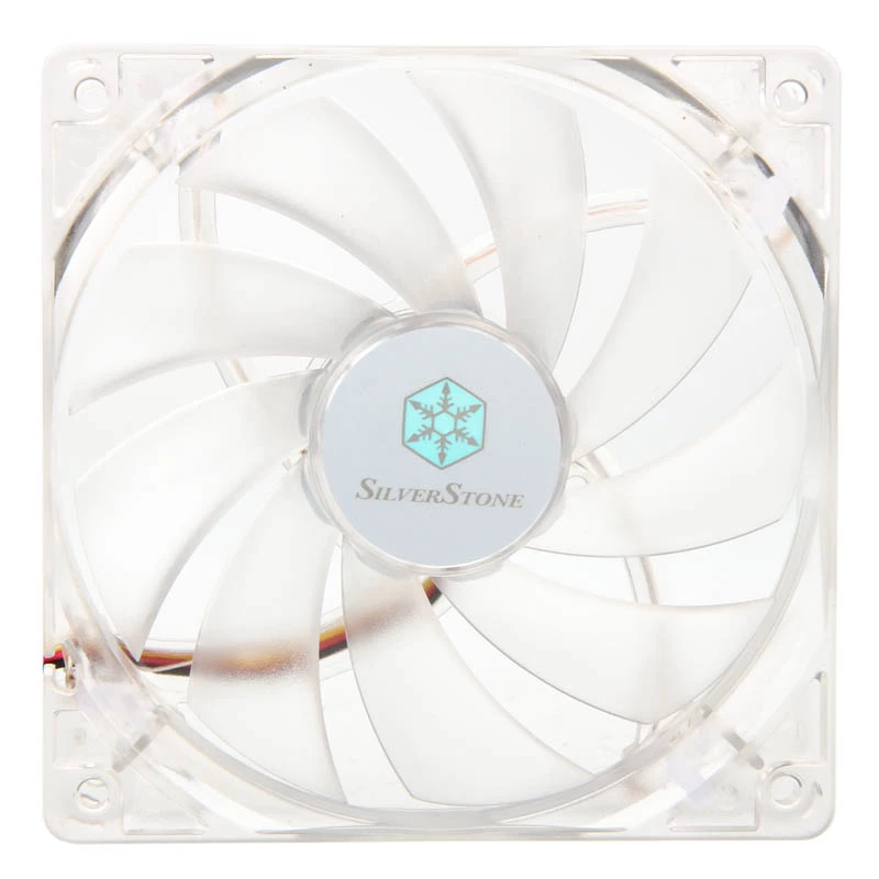 SilverStone SST-FN121-P-GL 120mm LED behuizingsventilator - wit