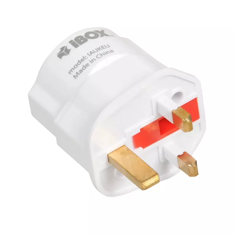 Voeding IBOX iaukeu netlader met verwisselbare UK- (type G) en EU-stekkers (type E), 100–240 V 50/60 Hz, 7,5 A, wit
