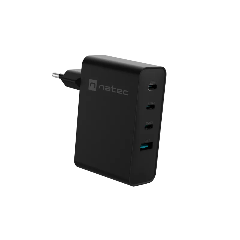 NATEC NUC-2234 oplader voor mobiele apparaten laptop, smartphone zwart AC snelladen binnen