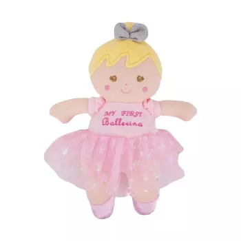 Babyrammelaar TULILO Rattle pop Lily, zachte popvormige handrammelaar voor peuters
