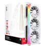 Videokaart XFX Radeon RX 9070 XT — 16 GB GDDR6, 256-bit, PCIe x16, 3 ventilatoren, wit, 360 mm