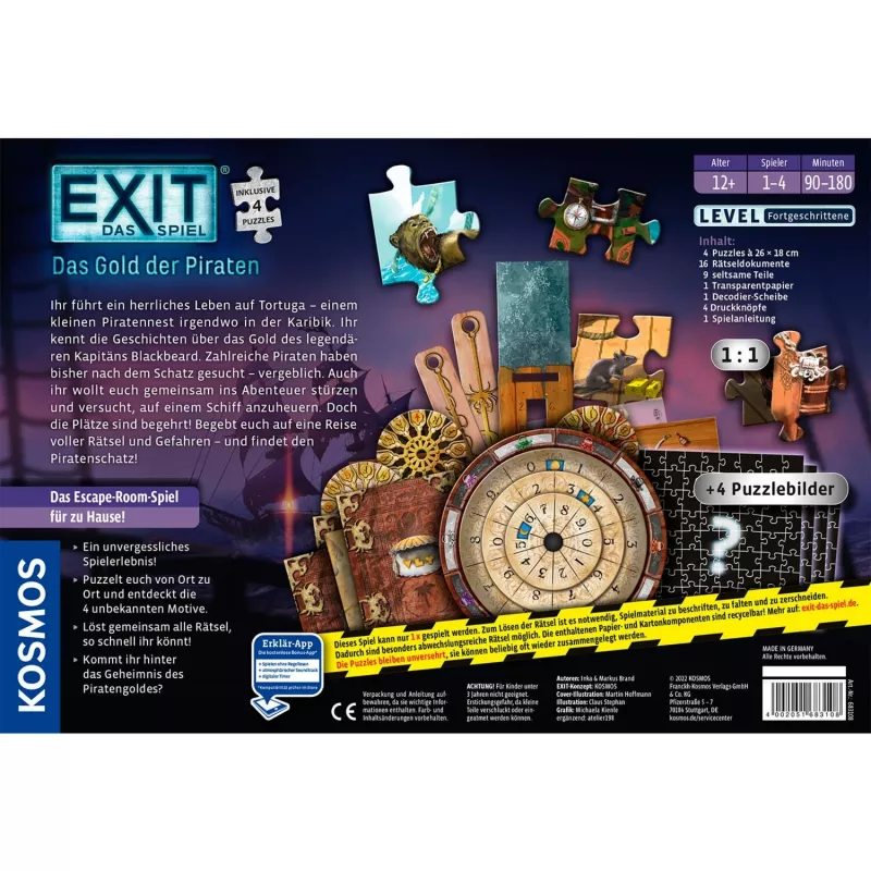 Kosmos EXIT - Het spel puzzel 14 stuks