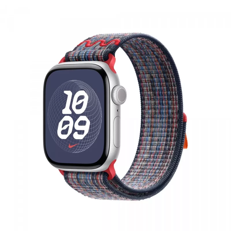 40 mm blauw/rood Nike Sport Loop