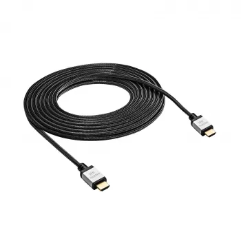 Akyga AK-HD-100P HDMI-2.0-kabel, omvlochten, PRO-serie, 10 m, zwart