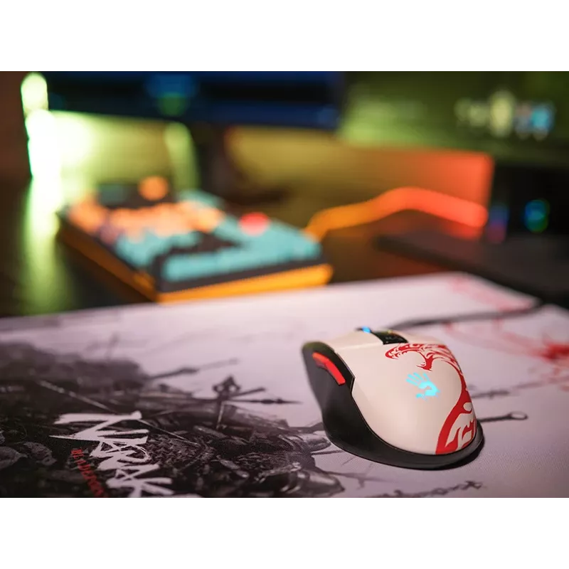 Bedrade gaming-muis A4Tech Bloody L65 MAX RGB 16000 DPI ergonomisch voor rechtshandigen