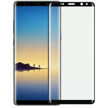Tempered Glass Screen Protector Devia voor Samsung Galaxy Note8 — 3D Curved, zwart
