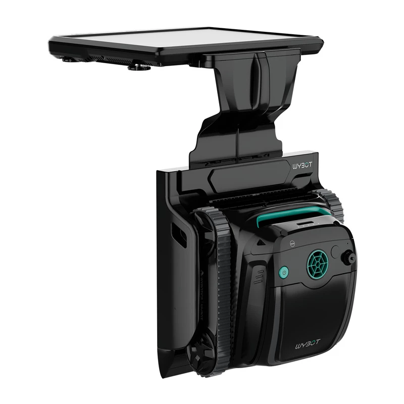 Wybot S2 Solar draadloze poolreinigingsrobot — Wybot S2 Solar poolreiniger, draadloze werking