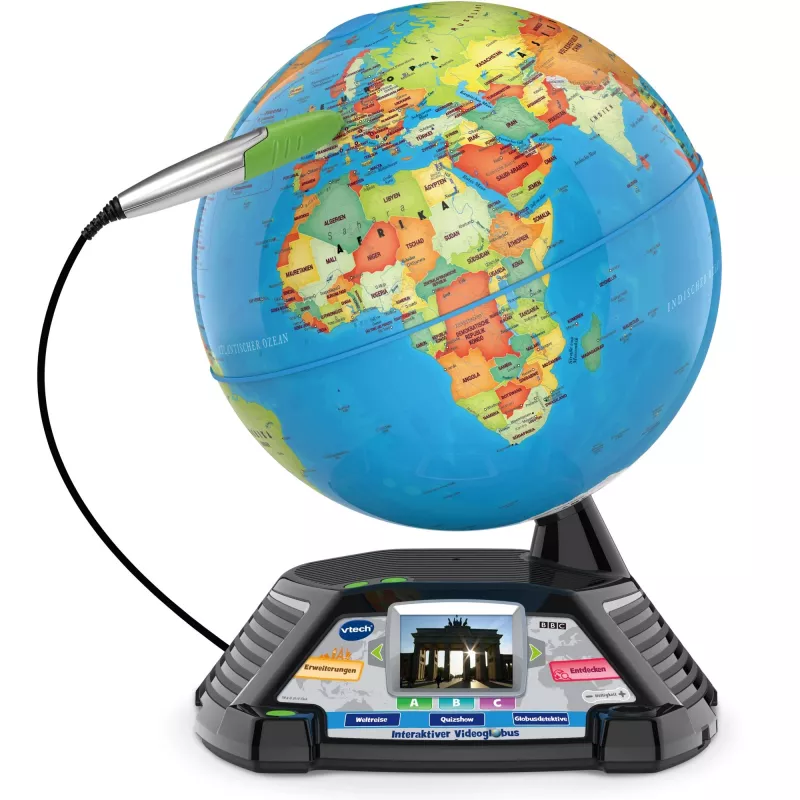Interactieve videoglobus VTech 80-605404 — educatieve pratende globe met audio- en interactieve inhoud