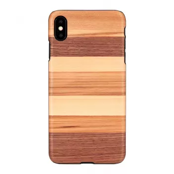 Smartphonehoes man and wood voor iPhone XS Max — zwart
