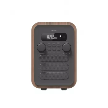 Denver DAB-48 grijs persoonlijke digitale radio grijs, hout