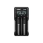 Batterijlader XTAR VC2SL — USB 5V 1A, LCD, laadt 2 cellen, compatibel Li-Ion/NiMH/NiCd, maten A/AA/AAA/AAAA/C/D/SC, zwart