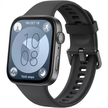 Huawei WATCH Fit 3 4,62 cm (1,82 inch) AMOLED 43,2 mm digitaal 408 x 480 pixel touchscreen zwart Wi-Fi GPS (satelliet)